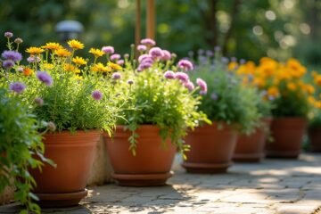 seasonal plants enhance patios