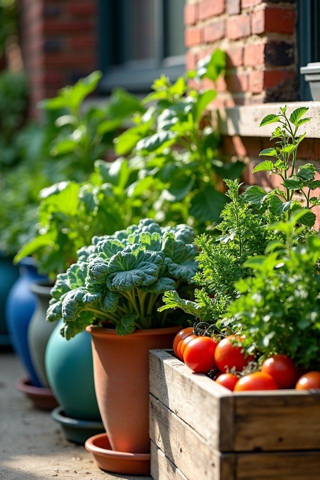 select appropriate gardening containers