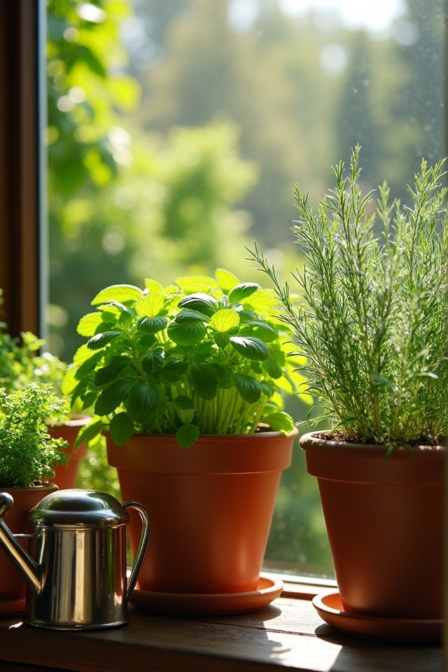 select flavorful balcony herbs
