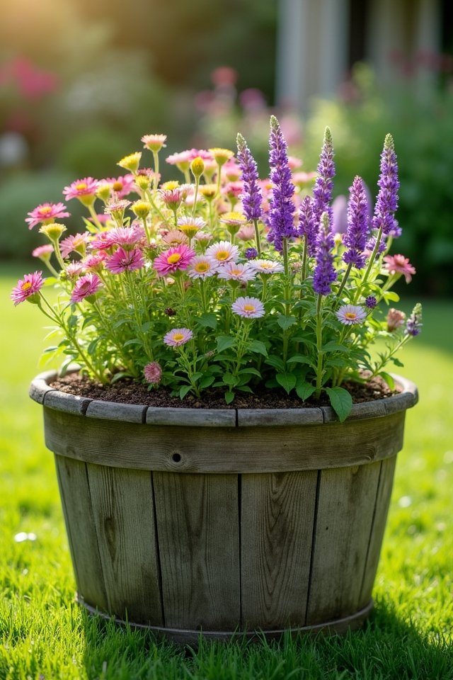 soil container drainage size