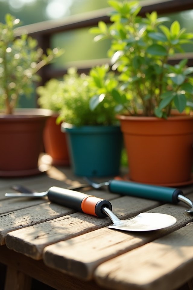 space efficient ergonomic gardening tools