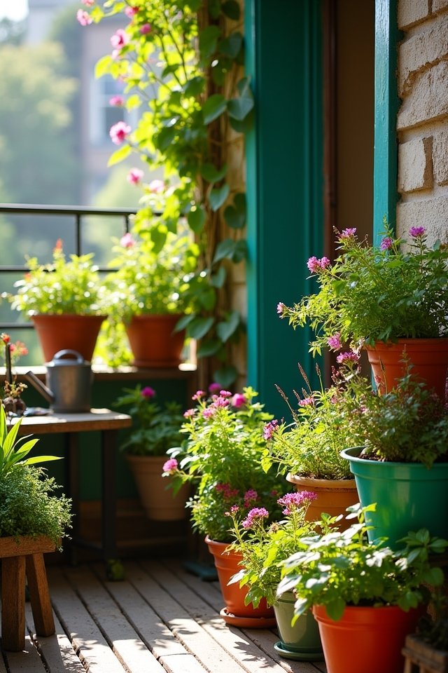 space saving container gardening techniques