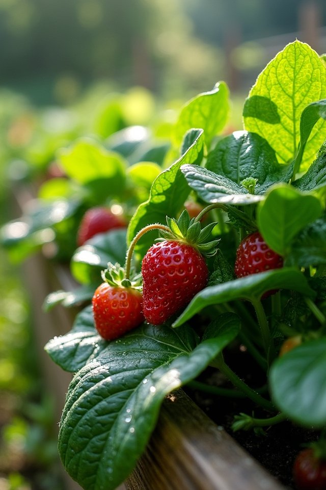 spinach and strawberries partnership