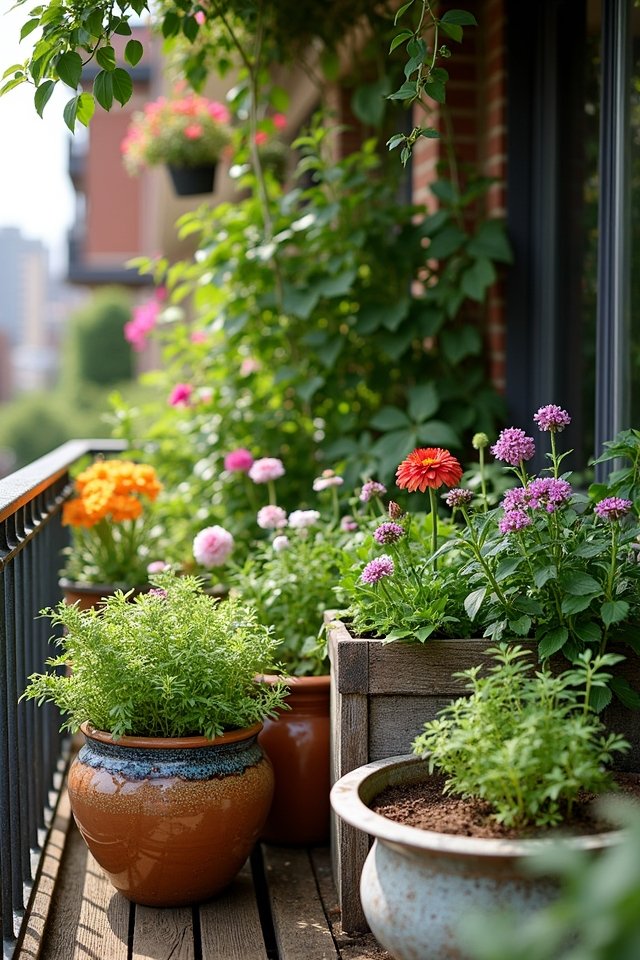 stylish balcony container choices