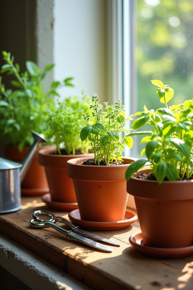 stylish functional herb containers