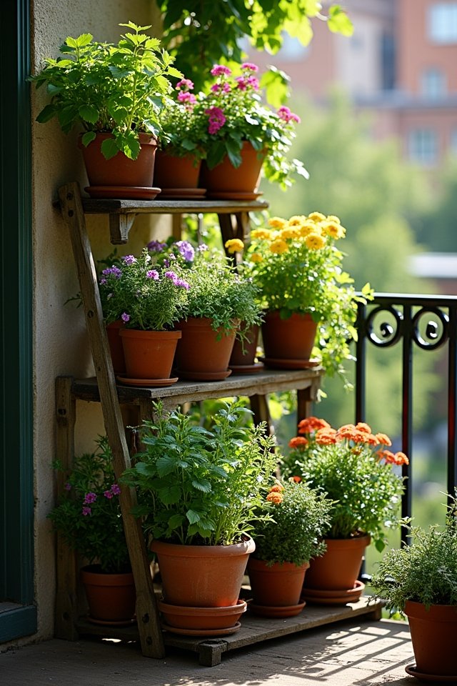 stylish multi layered plant display