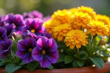 successful container flower pairing