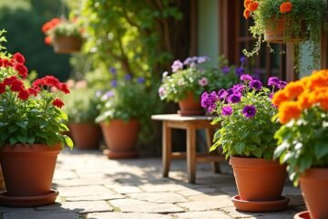 sun loving container plants