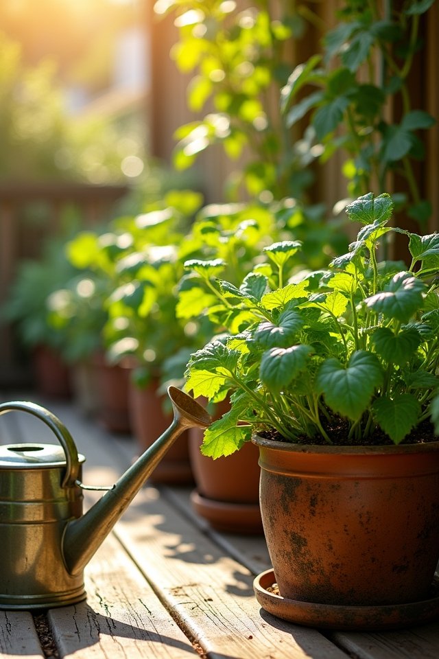 sunlight and watering techniques