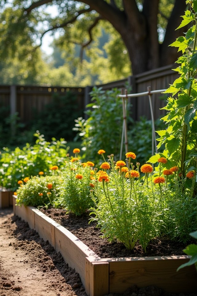 sunny accessible garden location
