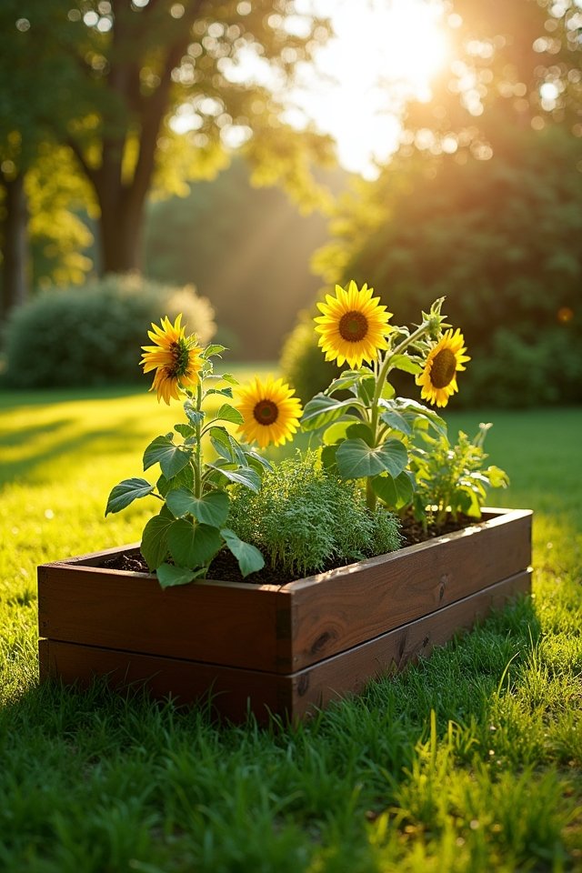 sunny sheltered garden spot