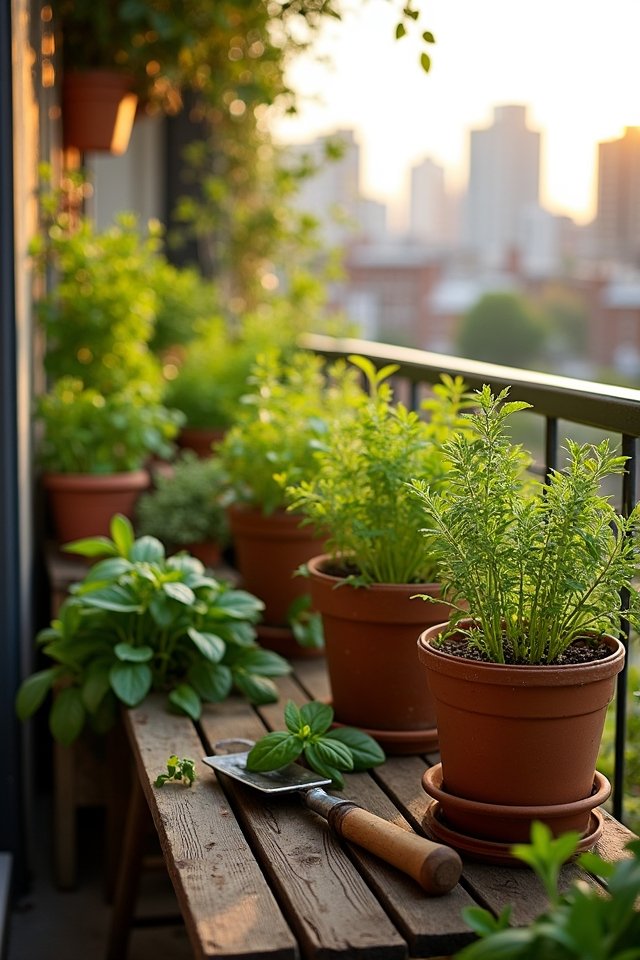 sunny spot for herbs