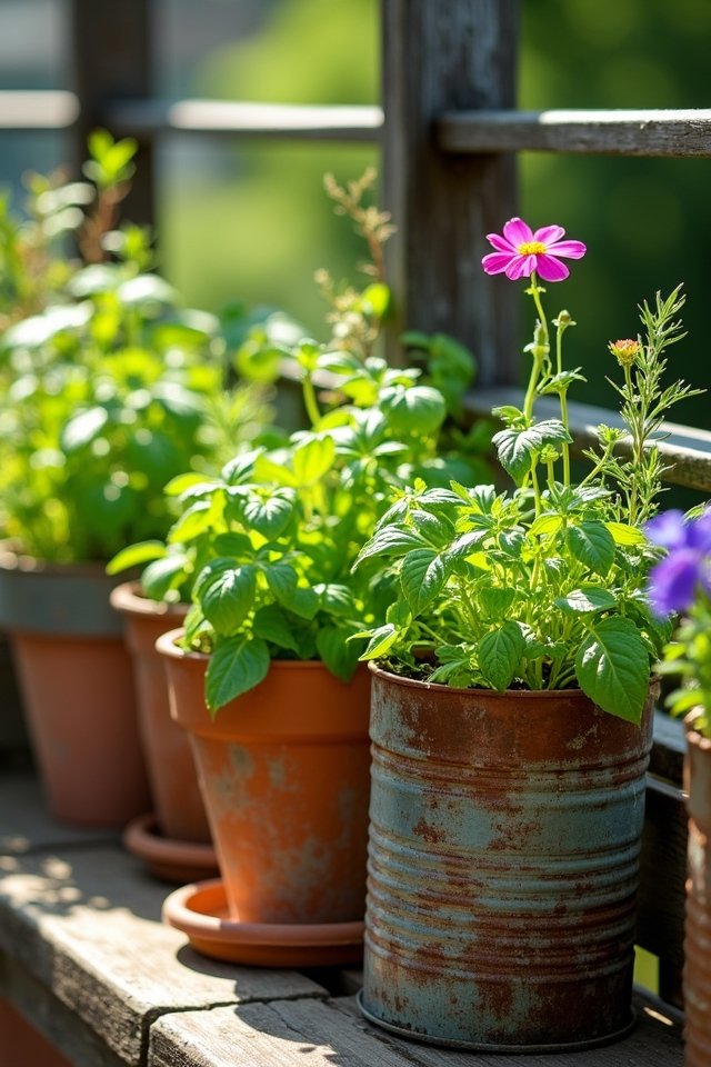 sustainable herb container ideas