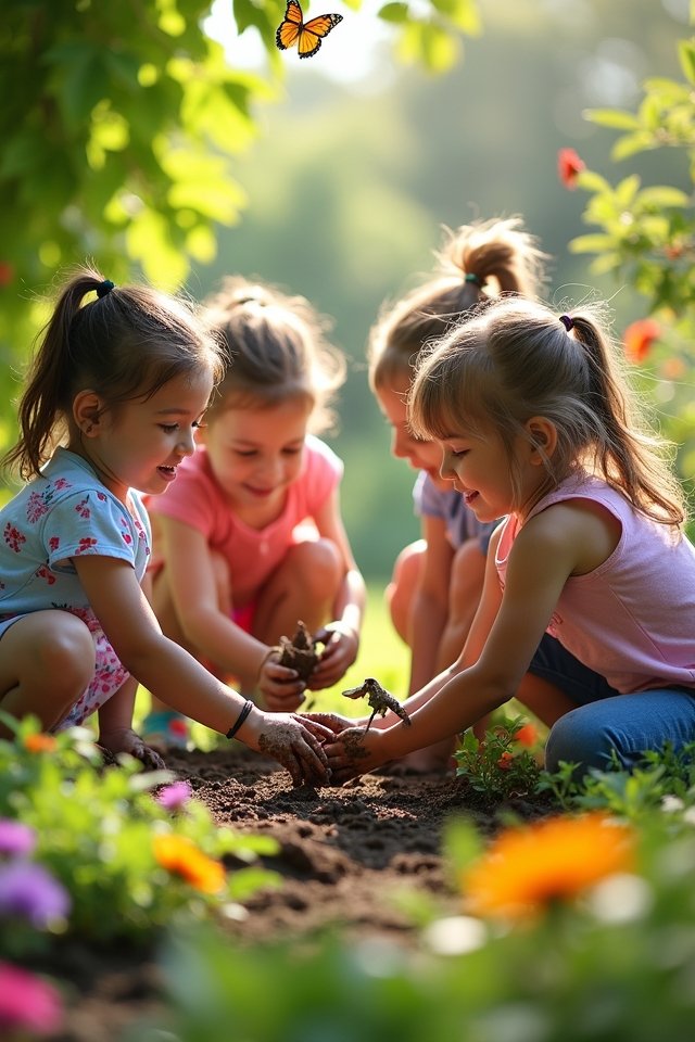 teamwork in the garden