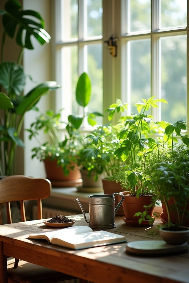 therapeutic indoor gardening routine