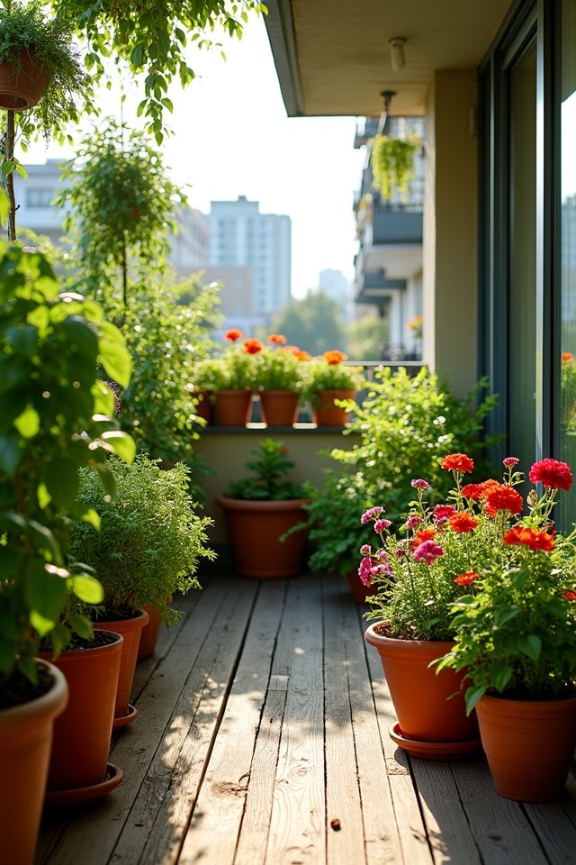 thriving balcony garden plants