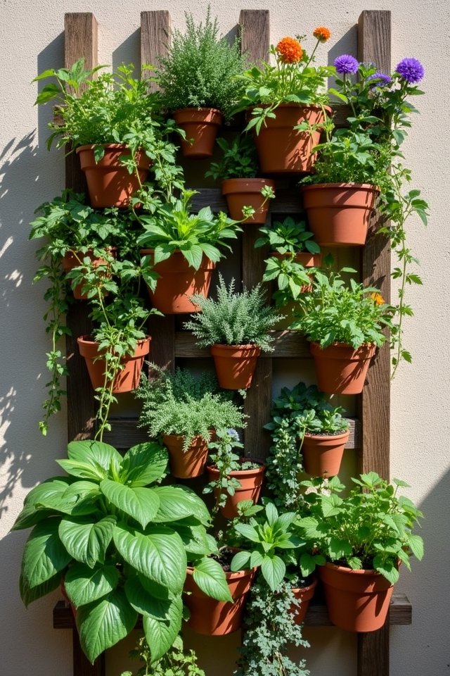 thriving vertical garden plants