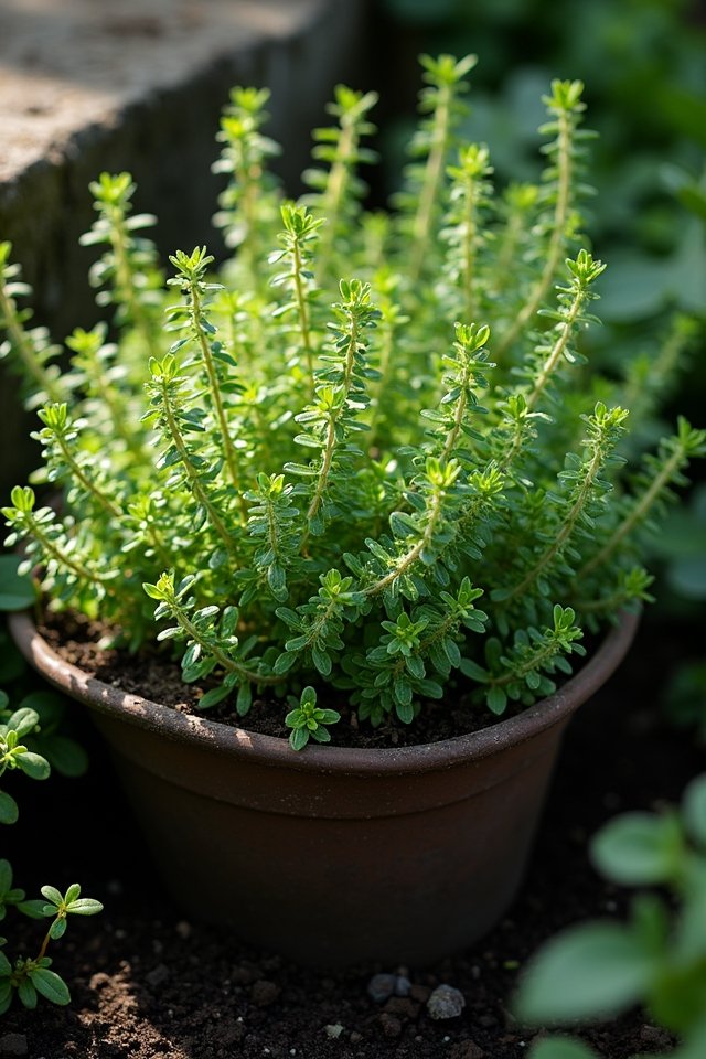 thyme thrives in dim spaces