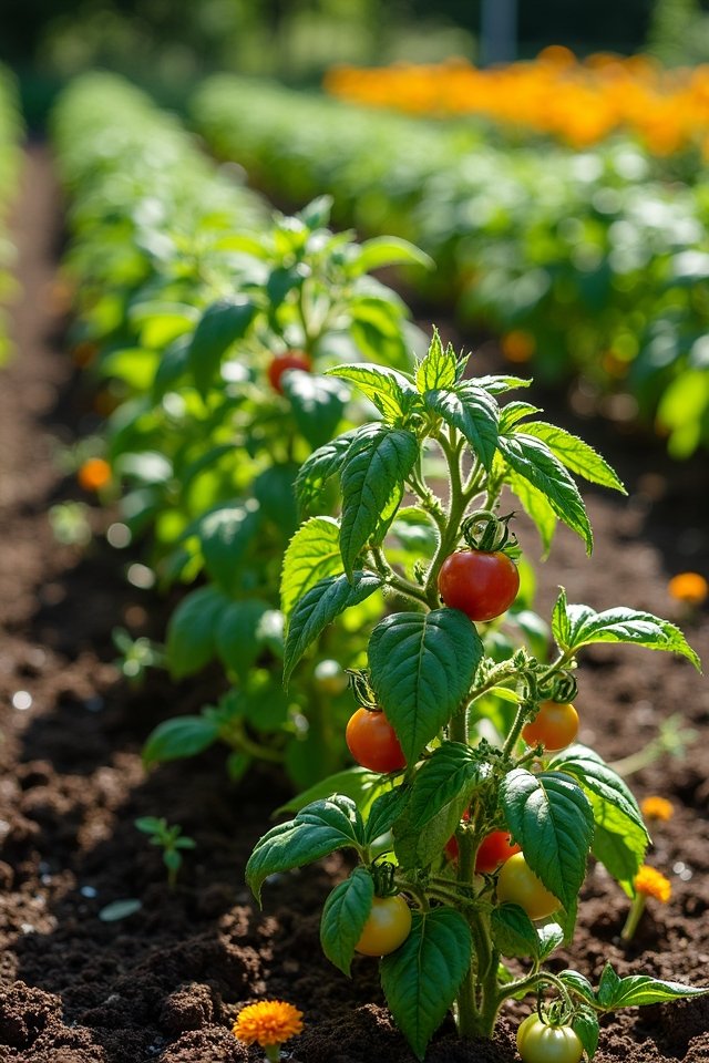 tomatoes and basil companionship