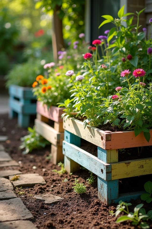 transform pallets into planters