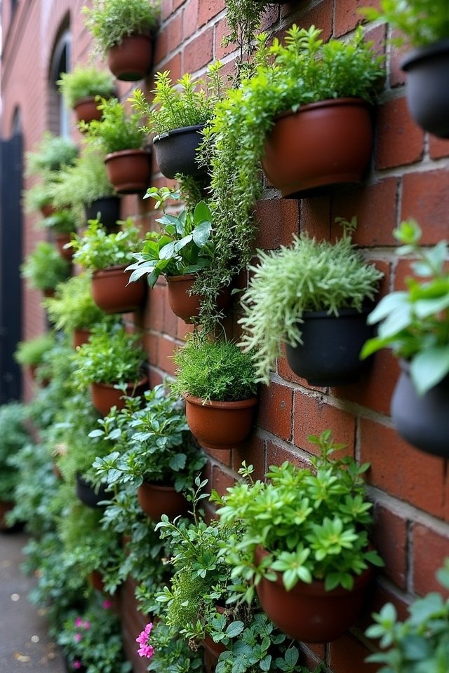 transform walls with planters