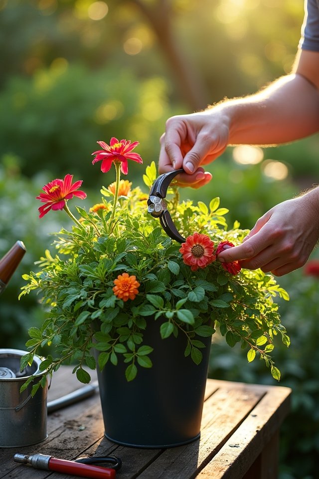 troubleshooting seasonal container arrangements