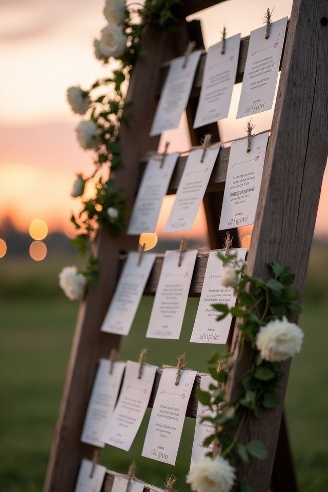 unique escort card ideas