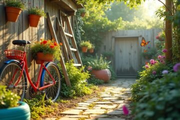 unusual gardening with recycled materials