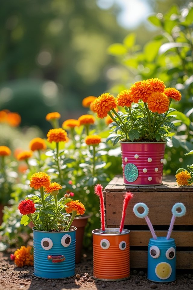 upcycled creative flower pots