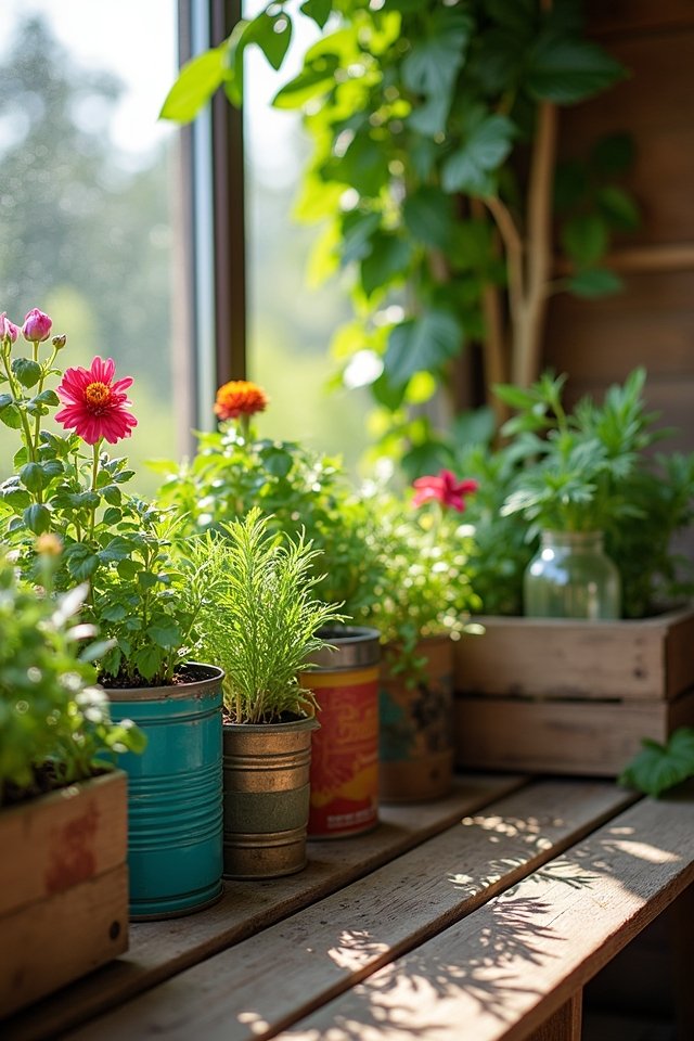 upcycled planters for creativity