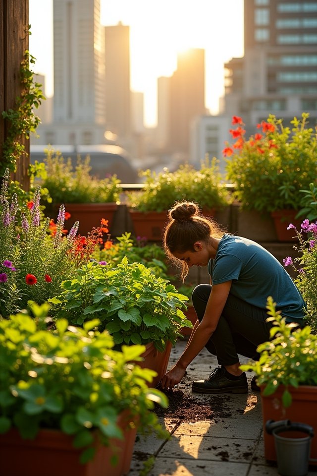 urban rooftop garden maintenance