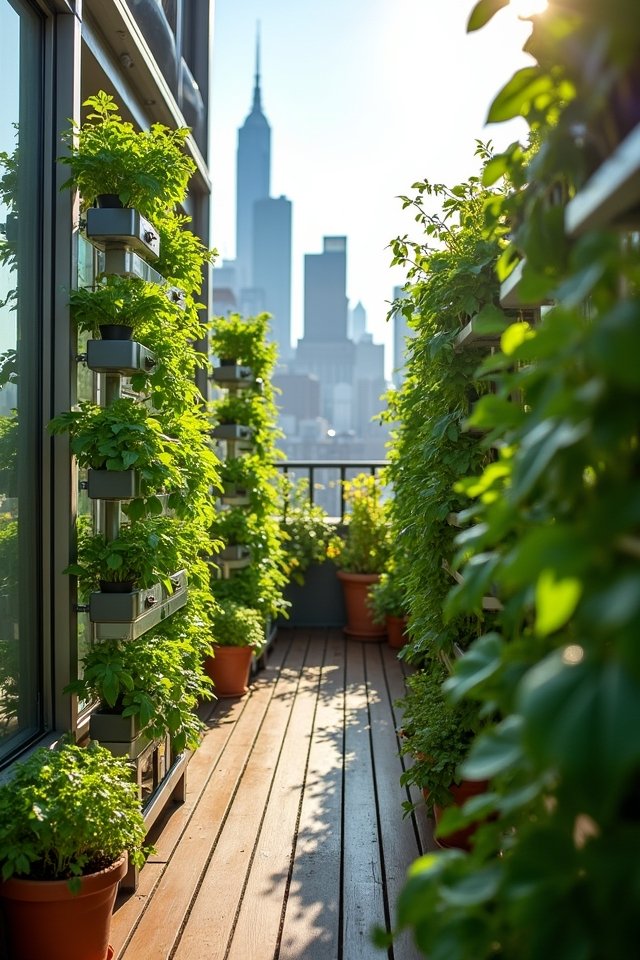 urban vertical gardening efficiency
