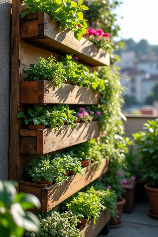 vertical garden pallet project