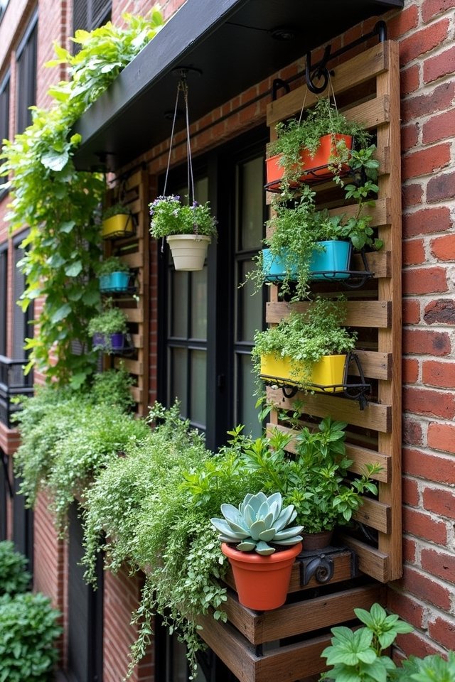 vertical garden wall display
