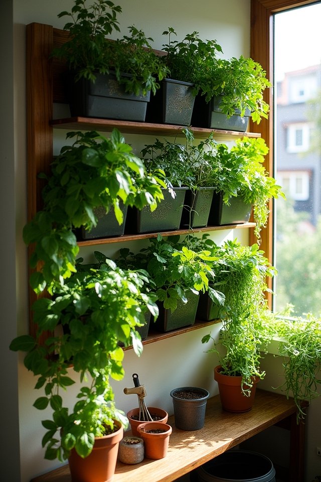 vertical gardening wall planters