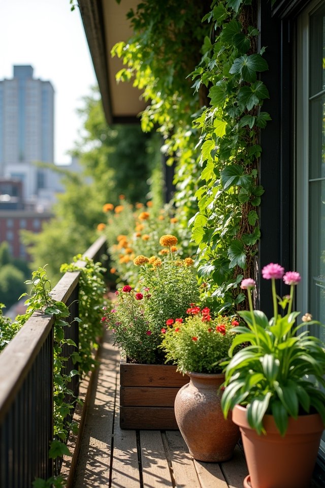 vertical gardening with climbers