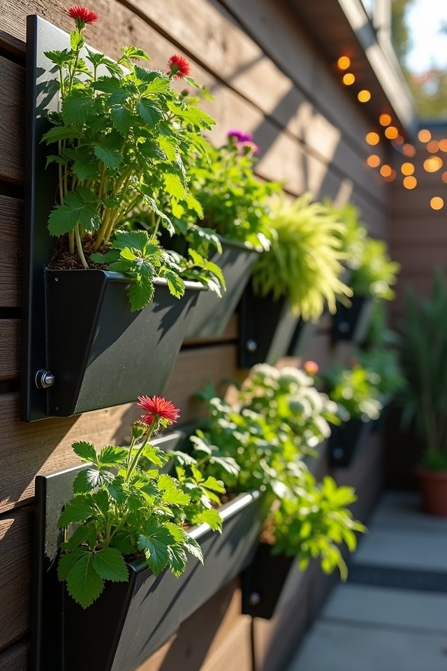 vertical wall mounted gardens