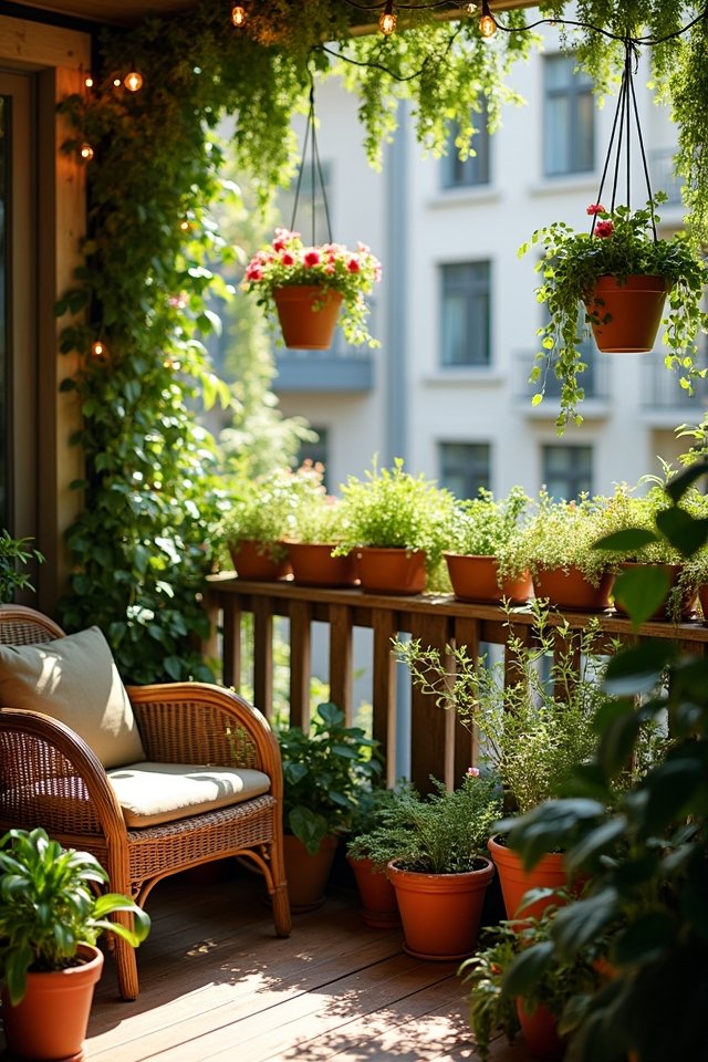 vibrant balcony decorative oasis