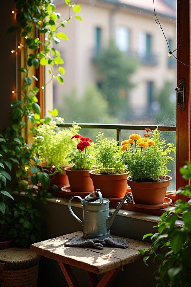 vibrant balcony garden plants