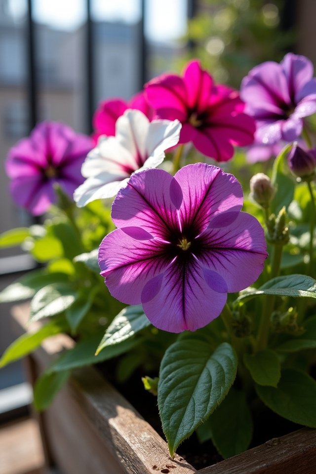 vibrant balcony petunia care