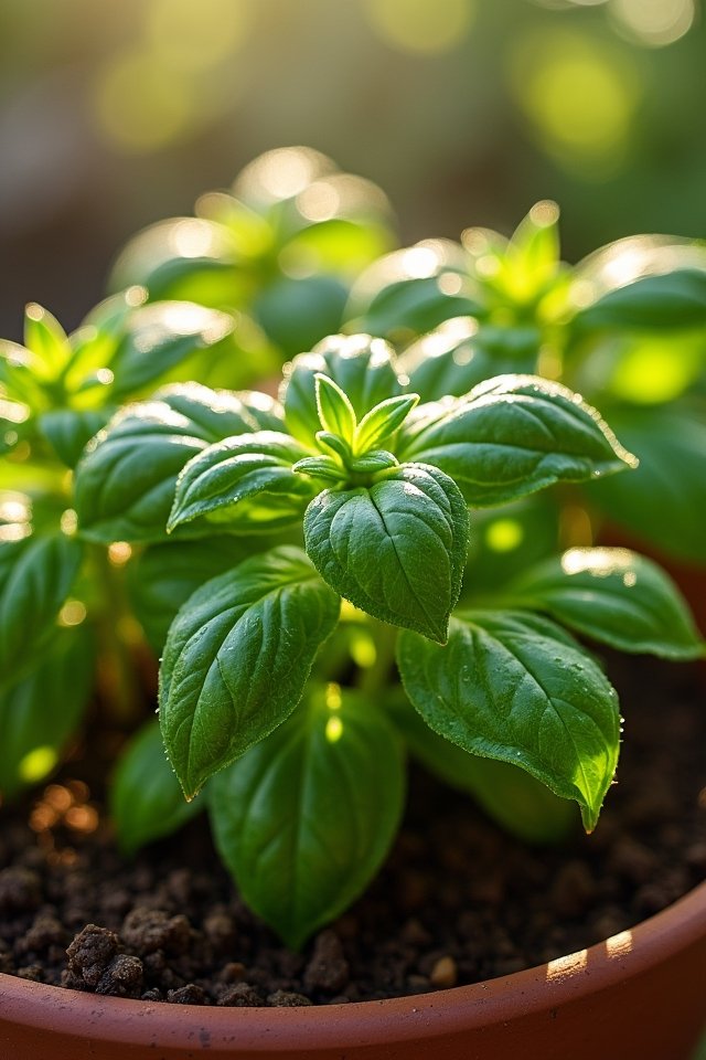 vibrant basil enhances dishes