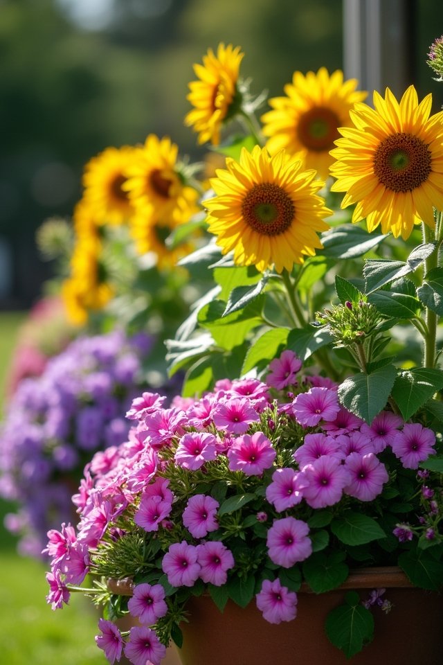 vibrant blooms for patios
