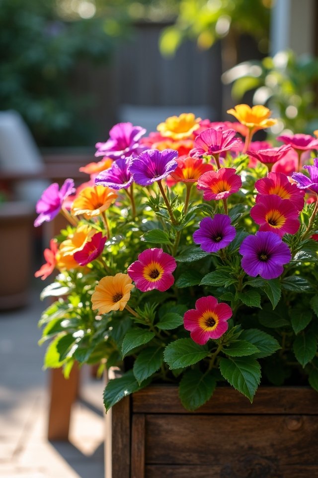 vibrant calibrachoa patio flowers