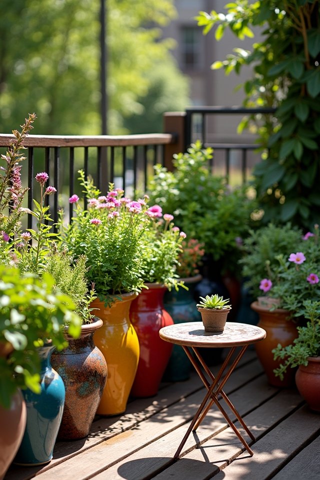 vibrant ceramic pot transformation
