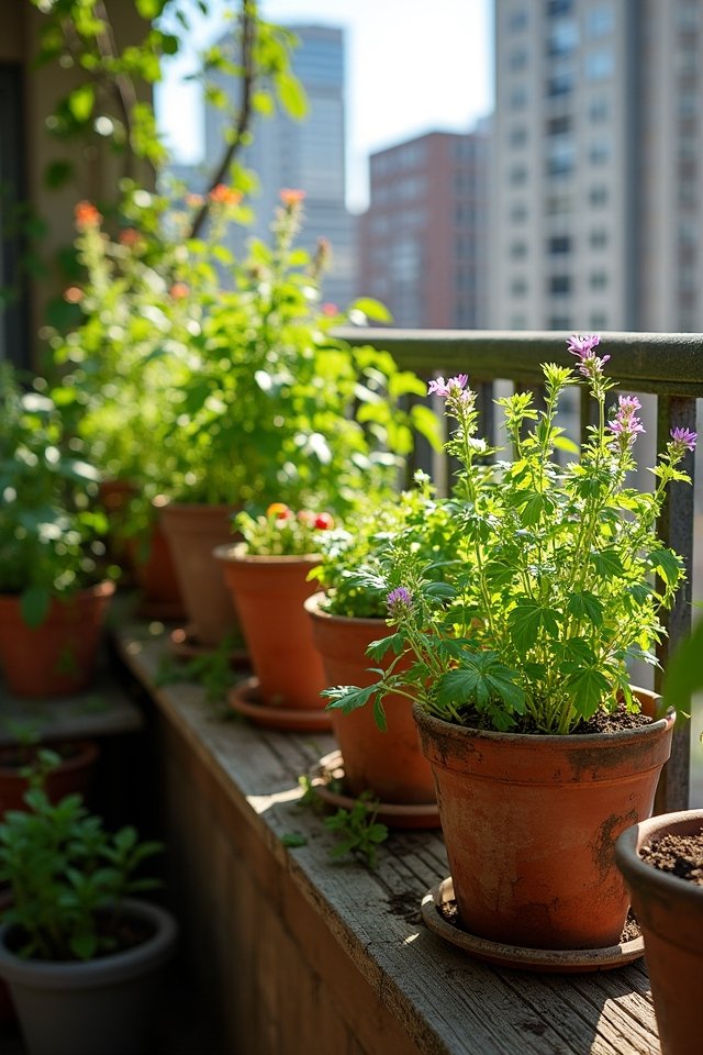 vibrant compact container gardening