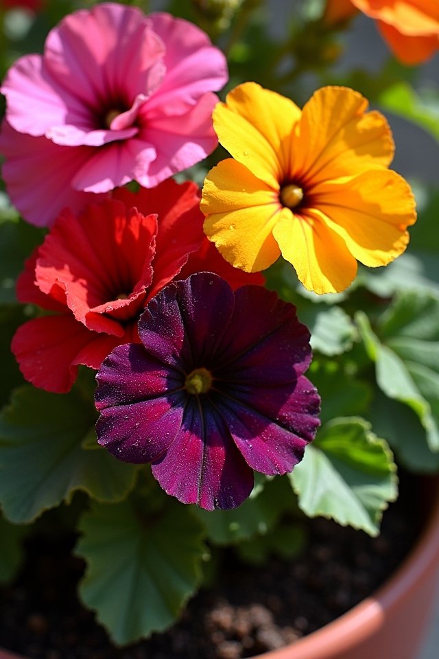 vibrant container garden combination