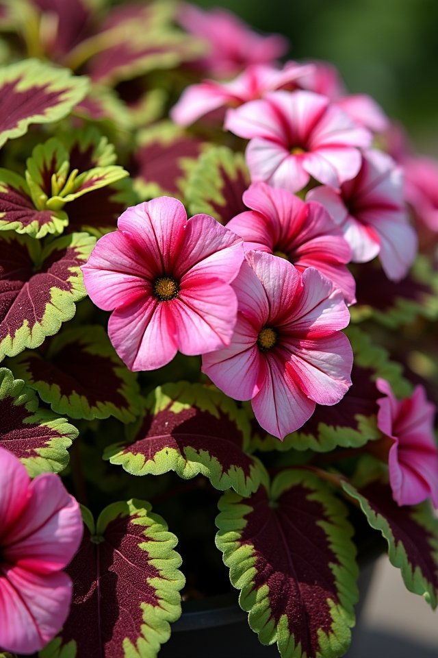 vibrant container garden combination
