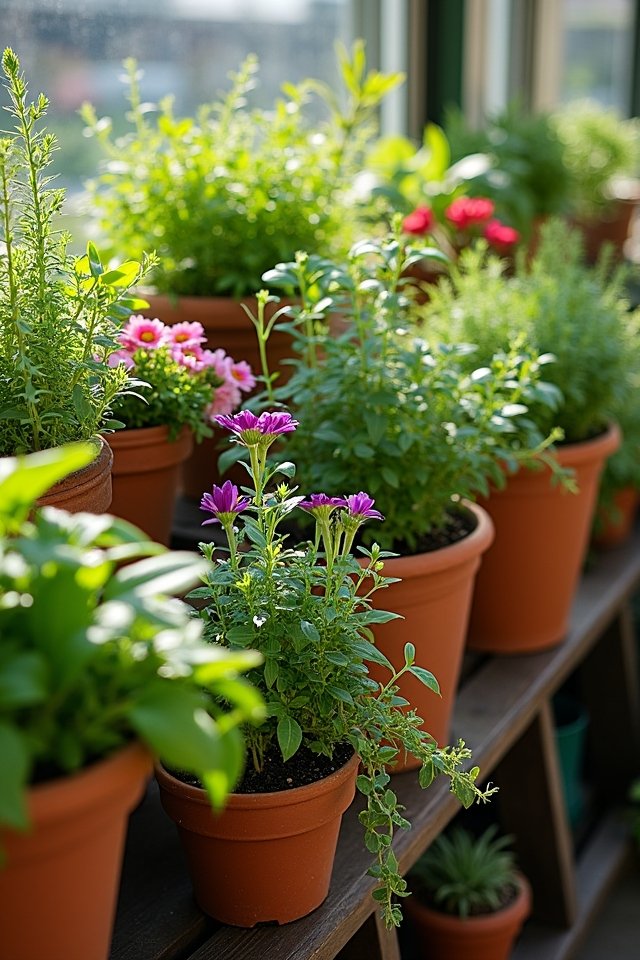 vibrant container garden design