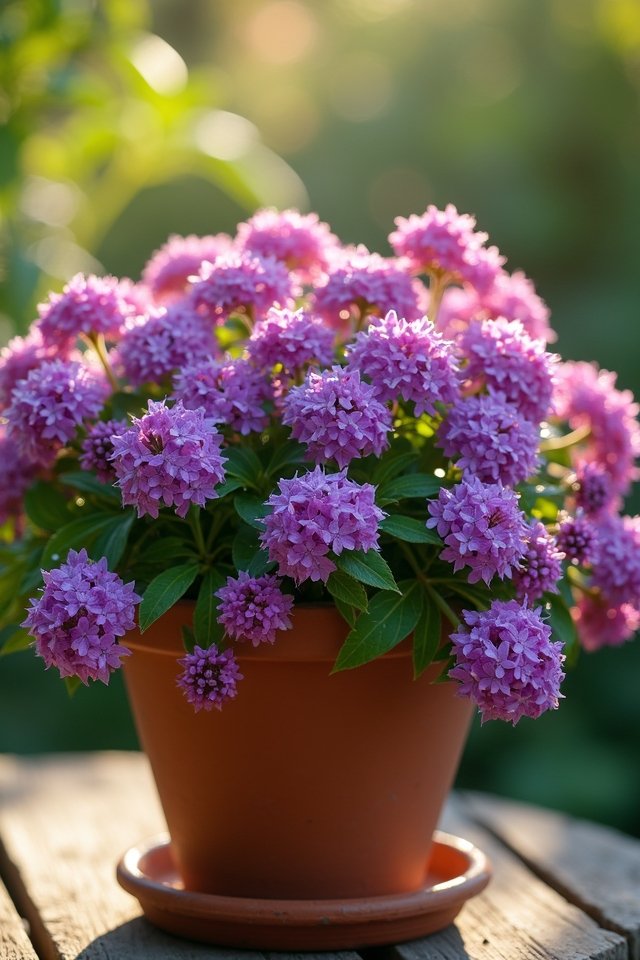 vibrant container garden flowers