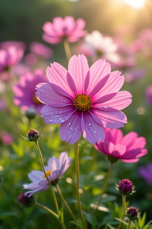 vibrant cosmos garden care